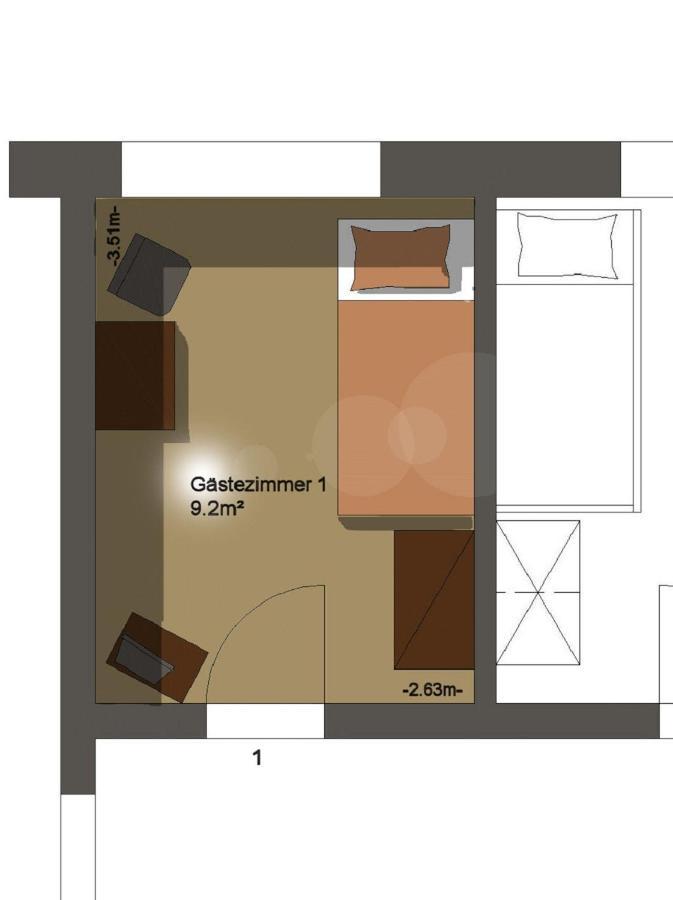 Pension Rüssel-Pub Sangerhausen Zimmer foto