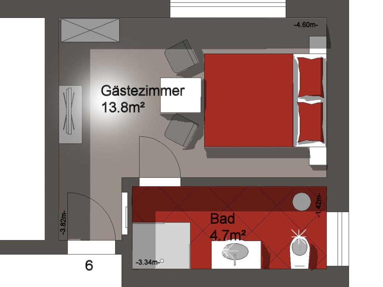 Pension Rüssel-Pub Sangerhausen Zimmer foto